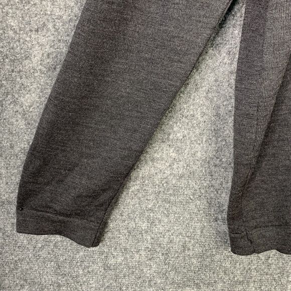 Marco Fiori Merino Wool V-Neck Sweater Men XL Charcoal Gray Made In Italy - Picture 4 of 10